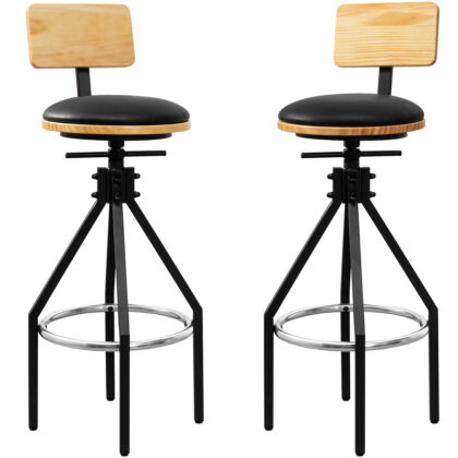Tektalk Rotatable Bar Stool with Height Adjustable