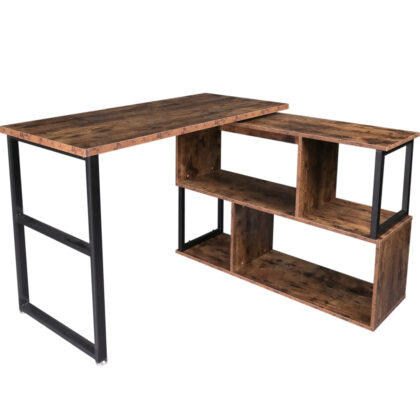 Tektalk Rotatable Corner Table Computer Desk Study Table Workstation Home Office