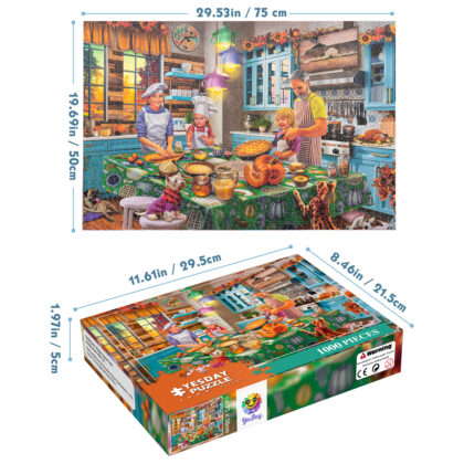 Puzzles for Adults 1000 Piece - Thanksgiving Dinner