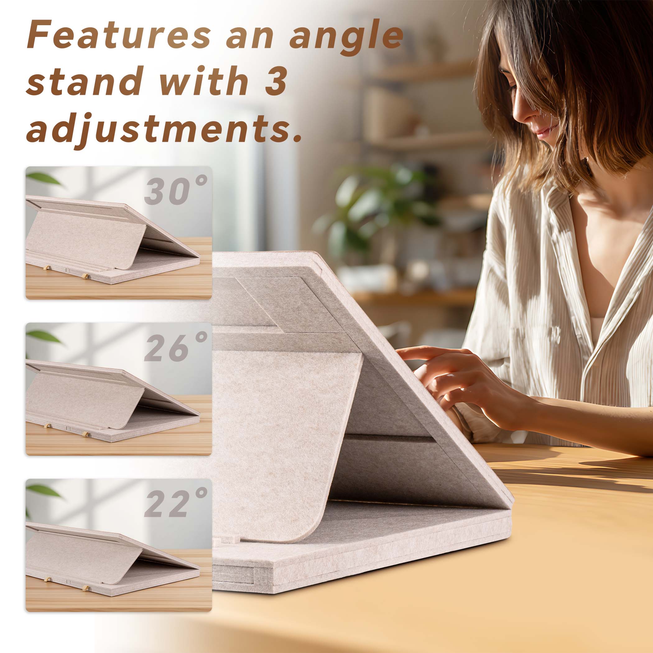 Yesday 1500 Piece Jigsaw Puzzle Board with Cover with Cover, 3-Tilting-Angle Puzzle Plateau, Super Lightweight Portable Felt Puzzle Board with 6 Sorting - Image 2