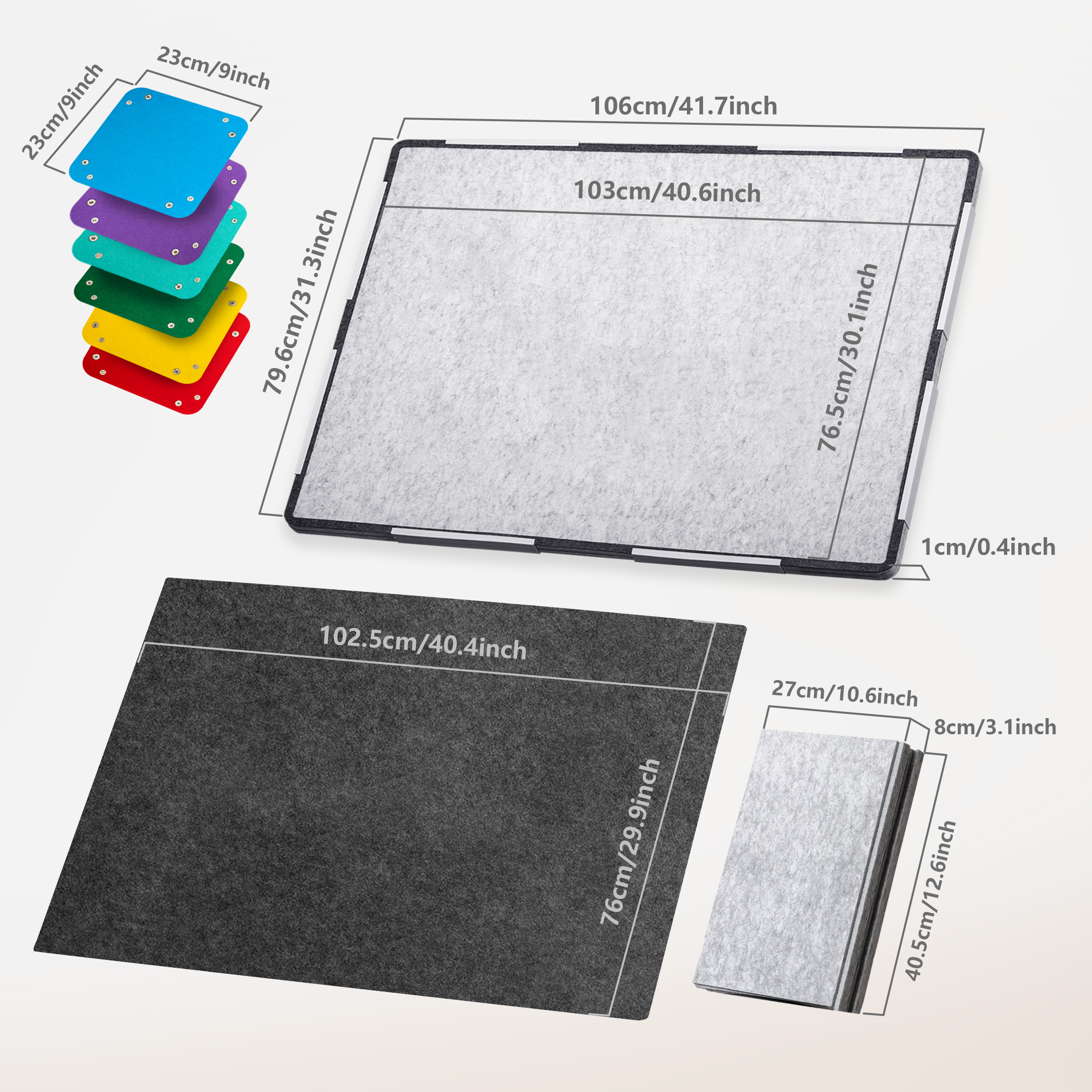 Yesday Foldable Jigsaw Puzzle Mat for 2000 pieces puzzles, Board with Non-Slip Surface & 6 Sorting Trays, Dustproof Cover - Image 5